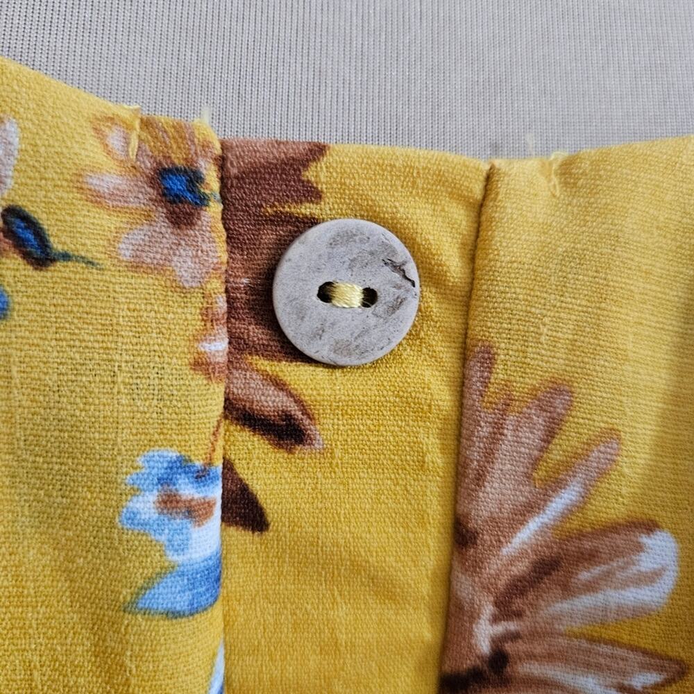Oddi Floral Top Yellow‎ Ruffled Collar Long Sleeve Plus Size 3XL USA Bloomcore - Picture 7 of 14